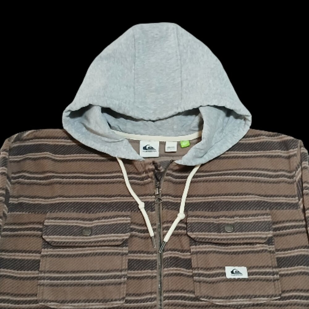 Quiksilver Super Swell Full Zip Hooded Fleece Sweatershirt